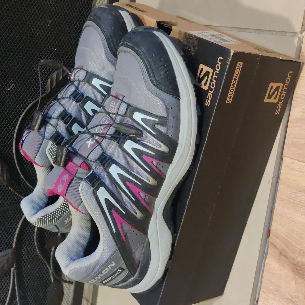 Salomon PEARL GREY/BLACK/MYSTIC WMNS size 10